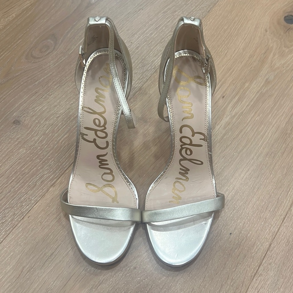 Sam Edelman Ariella Heel Silver/Gold 9 - Worn Once